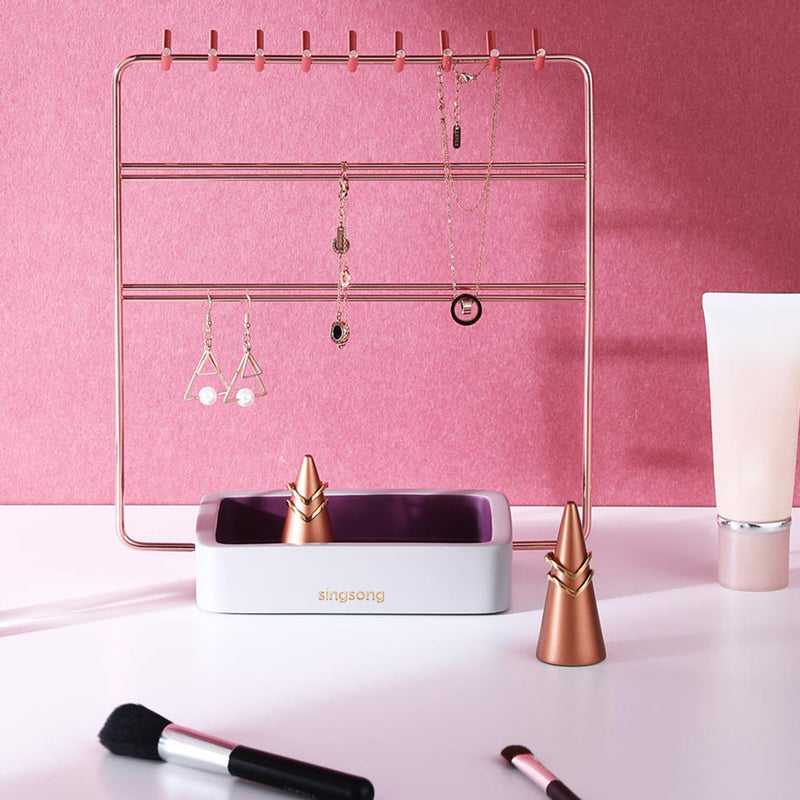 Singsong Jewelry Storage Rack Earrings Necklace Display Stand Cosmetic Storage Rack w/ Hooks Base from Xiaomi Youpin