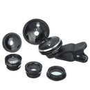 Universal 8in1 Clip On Camera Lens Kit Fisheye +Wide Angle +Macro for Cell Phone