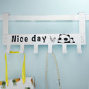 Nice Day Creative Carbon Steel Over The Door Hooks Clothes Coat Hat Towel Hanger Wall Hook