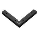 Black Aluminium Alloy 90 Degree 120x120mm Precision Clamping Square Woodworking Machinist Square Positioning Right Angle Clamping Measure