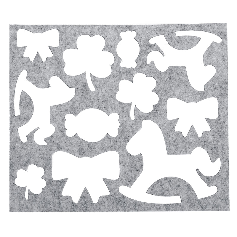 6Pcs Wool Felt Template Mould Needles Tool Set Yarn Needle Felting Mould Mat DIY Materials Doll Beginner Craft