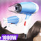 AC220V 1000W Folding Mini Hair Dryer Foldable Portable Convenient 2 Speed Soft Wind & Strong Wind
