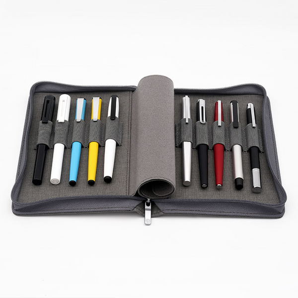 KACO Pen Pouch Pencil Case Bag Available for 10 Fountain Pens / Rollerball Pen  Waterproof Pen Holder Storage Organizer
