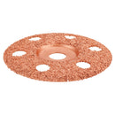 Drillpro 4 Inch See Through Wood Carving Disc Tungsten Carbide Coating Shaping Disc for Angle Grinder