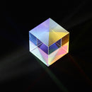 25x25mm Color Combination Optical Cross Splitter Prism Square Cube Teaching Tool