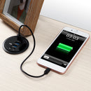 USB 3.0 to 3-Port USB 3.0 3.5mm Audio SPK Mic Hub Office Hole Table Hub with Power Adapter