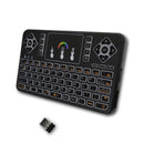 Q9 80 Keys Colorful Backlight Mini Keyboard Wireless Airmouse with Touch Pad