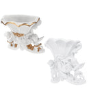 Wall Hanging Flower Pot Cupid Angel Plaster Corbel Shelf Rococo Style Garden DIY