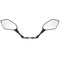 8mm/10mm Motorcycle Mirrors Scooter E-Bike Rearview Mirror Orthodontic Positive With Carbon Fiber Shell