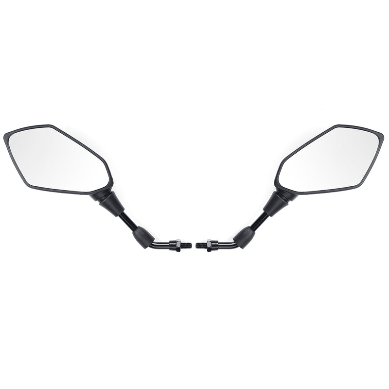 8mm/10mm Motorcycle Mirrors Scooter E-Bike Rearview Mirror Orthodontic Positive With Carbon Fiber Shell