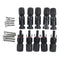 Excellway 5 Pairs PV Solar Panel Cable MC4 Connectors Male & Female Waterproof IP67 for Photovoltaic Solar System