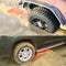 Rubber Car Snow Tires Grip Tracks Foldable Skid Plate Chain Universal Orange