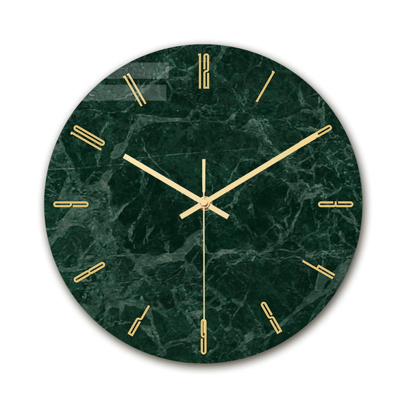 Loskii CC003 Creative Marble Pattern Wall Clock Mute Wall Clock Quartz Wall Clock For Home Office Decorations