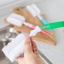 KCASA KC-CS02 Water Bottle Cup Mug Glass Sponge Cleaning Brush Washing Tool With Long Handle