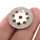 10pcs 22mm Diamond Coated Saw Blade 9 Holes Cutting Discs with 2pcs Mandrel for Dremel