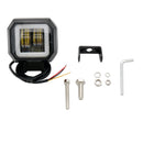 3inch  12/24V 6500K 20W Square LED Work Light With White Angel Eyes Lights Spot Fog light For Car Boat Motorcycle