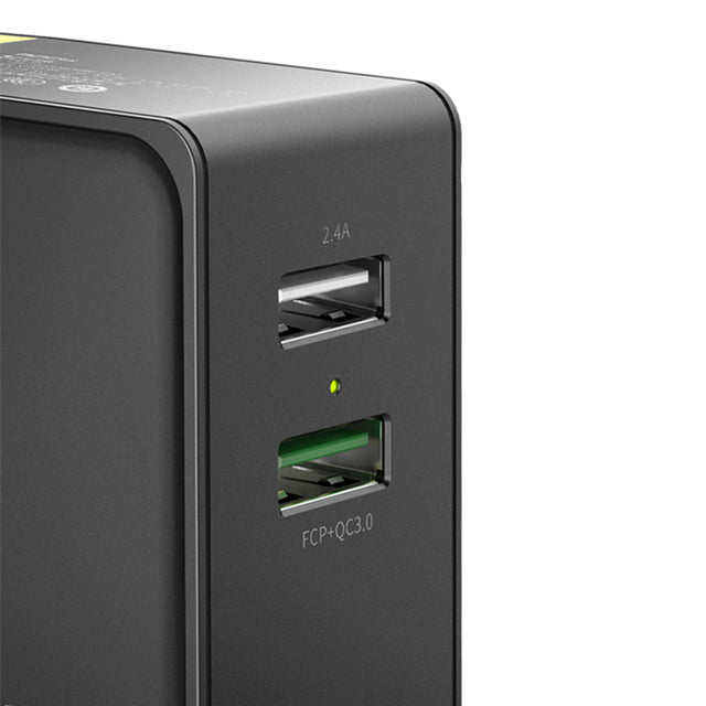 ROCK Sugar 30W QC3.0 2 USB Ports Fast Charging EU Plug Travel Charger For iphone X 8/8Plus SamsungS8