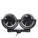 12V Adjustable 360 Degree Rotation Cooling Air Fans Travel Car Fan Low Noise Cooling Air Fan