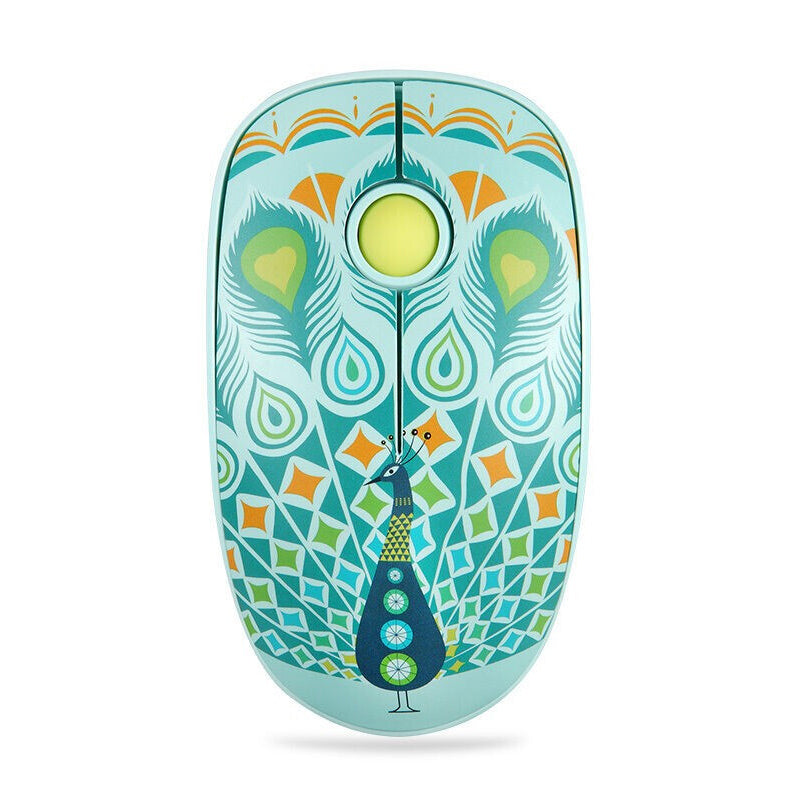 FD V8 Portable 2.4GHz Wireless Mouse Cute Cartoon Home Office Power Saving Silent Mouse 1000DPI Gaming Mouse for Windows 7 / 8 / 10 / Vista XP Mac