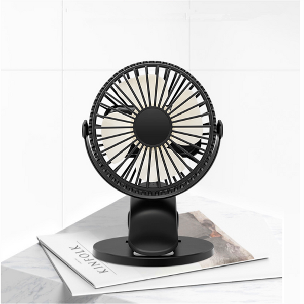 3 Speed USB/Battery Mini Fan Multi-purpose 360 Clip On Car Desk Table Laptop Cooling Fan