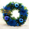 30cm Christmas Wreath Dense Pine Needles Merry Christmas Letters Rattan Door Wreath Decorations