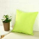 Hot Solid Hot Pillowcase Simple Plain Decorative Cushion Cover Home Decoration Products Sofa Car Chair Pillow Case Company Gifts