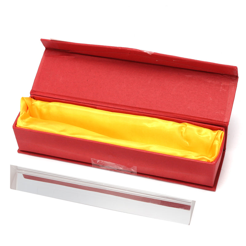 20cm Optical Glass Crystal Triple Triangular Prism Photography or Teaching Physics Light Spectrum