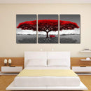 Miico Hand Painted Three Combination Decorative Paintings Redwood tree Wall Art For Home Decoration