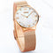 DOM G-32G Crystal Shell Surface Ladies Wrist Watch Stainless Steel Band Quartz Watch