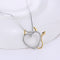 Sweet Couple Devil Love Necklace Inlaid Crystal Pendants Jewelry Sweater Chain Jewelry