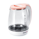 PINKBUNNY 1500W 1.8L Portable Stainless Steel Glass Travel Electric Kettle Fast & Safe