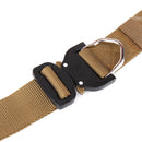 ENNIU FA39 125cm x3.8cm Nylon Wrist Belt Punch Free Quick Release Inserting Buckle Tactical Belt Leisure Belt