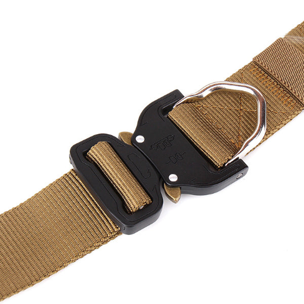ENNIU FA39 125cm x3.8cm Nylon Wrist Belt Punch Free Quick Release Inserting Buckle Tactical Belt Leisure Belt