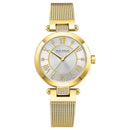 MINI FOCUS MF0215L Casual Rome Number Design Waterproof Mesh Steel Quartz Watch Women Watch