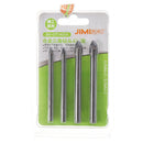 JIMI Upgrade 4Pcs 6/8mm Drill Bits Alloy Steel Triangle Drill Bit for Ceramic Wall Glass Concrete Hole Opener