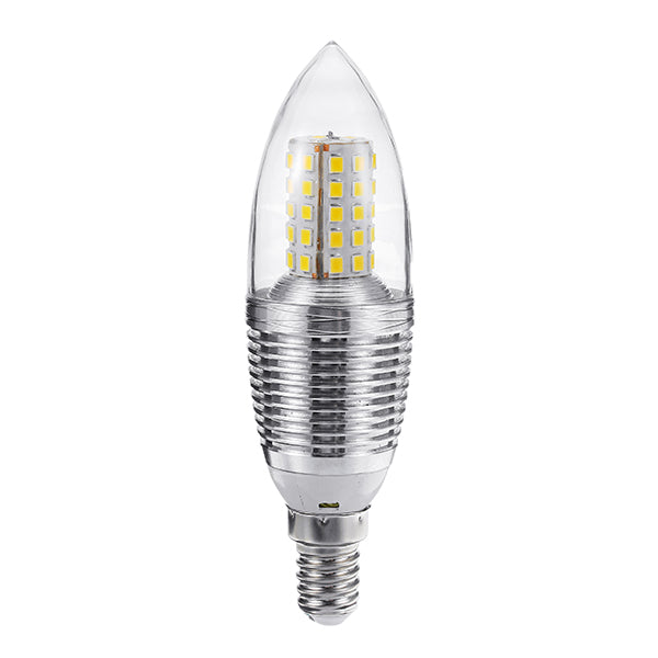 E14 5W 7W 9W 12W SMD 2835 Sliver LED Candle Light Bulb Chandelier Lighting AC85-265V