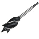 Four Slot Four Blade Wood Working Auger Drill Bit 10mm-32mm Hex Shank Bore Hole Twist Drill Bit