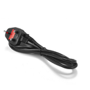 1.2m AC UK 3 Socket Plug Power Supply Adapter Cord Cable Power Adapter Connector Line for computer chassis
