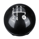 5 Speed Black Gear Shift Knob Kit For Fiat 500 500c 2012-2013