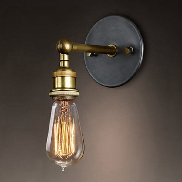 Vintage Iron Wall Light Loft Edison Bulb Lamp For Bedroom Bar Balcony Entrance