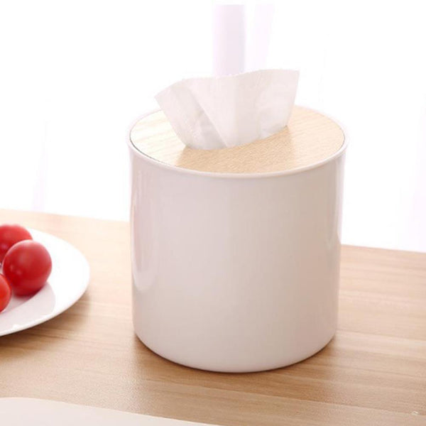 Desktop Oak Tissue Box Creative Living Room Paper Towel Box Car Paper Storage Box Simple Stylish Home Kitchen Dining Table Tool