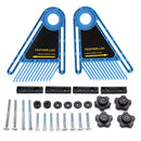 Drillpro Multi-purpose Double Feather Board Set for Table Saws Router Table Miter Saws Miter Gauge Slot