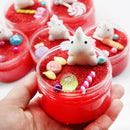Fluffy Slime DIY Mochi Squishy Cat Chick Crystal Silk Cloud Mud 100ml Stress Reliever Kids Adults Play Toy