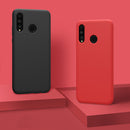 NILLKIN Smooth Shockproof Soft Liquid Silicone Rubber Back Cover Protective Case for Huawei P30 Lite / Huawei Nova 4e