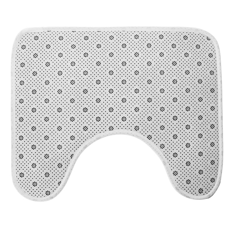 3PCS Bathroom Non-Slip Carpet Pedestal Rug Lid Toilet Cover Bath Mat