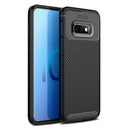 Bakeey Protective Case For Samsung Galaxy S10e 5.8 Inch Slim Carbon Fiber Fingerprint Resistant Soft TPU Back Cover