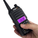 KSUN KS-UV1D Waterproof IP55 Walkie Talkie 8W 136-174MHz 220-240MHz 400-480MHz Two Way Radio Dual Band HF Transceiver