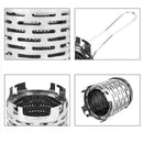 IPRee Stainless Steel Mini Cooking Stove Heating Cover Outdoor Camping Heater