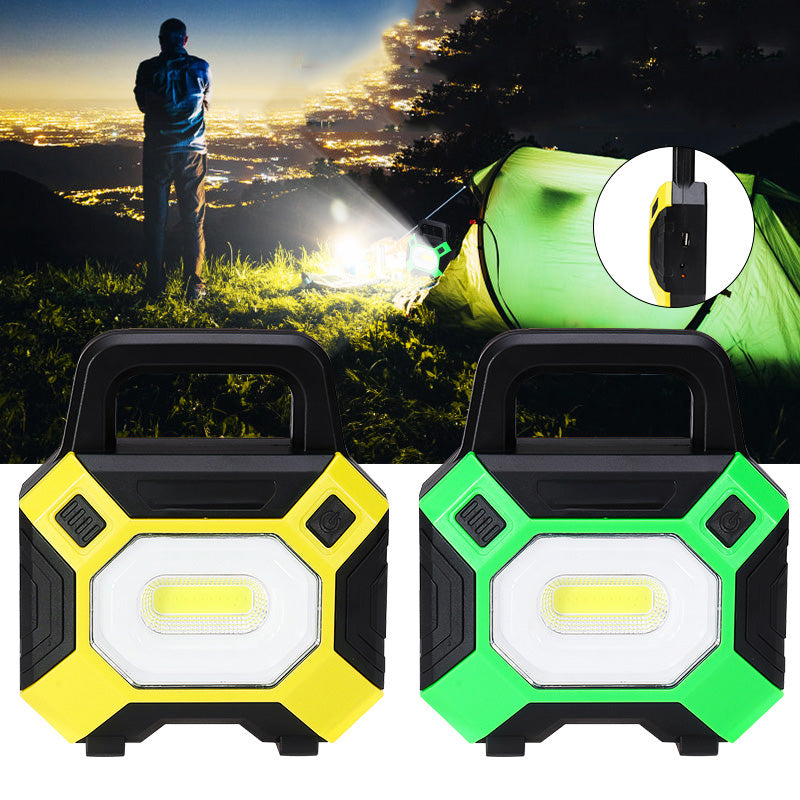 50W COB LED USB Work Light IP65 Waterproof Spotlight Floodlight Outdoor Camping Emergency Lantern