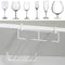 White Metal Fresh Bar Champagne Wine Glass Holder Rack Storage Cabinet Hanging
